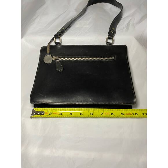 Vintage Dooney & Bourke Black Italian Leather Handbag Made in Italy - Picture 6 of 10